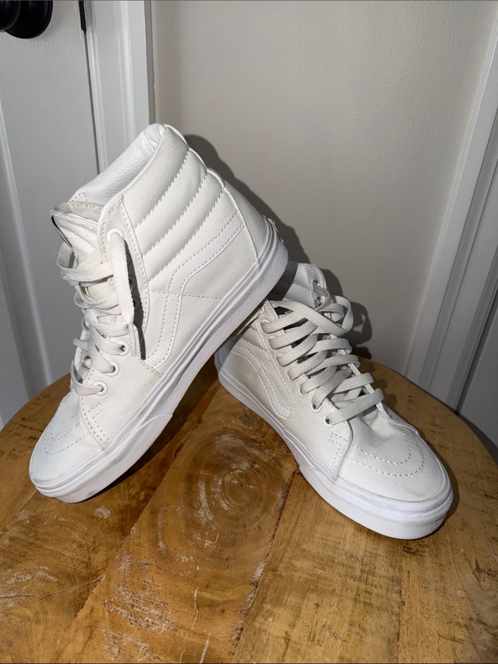 Vans Classic High-Top Sneakers in White